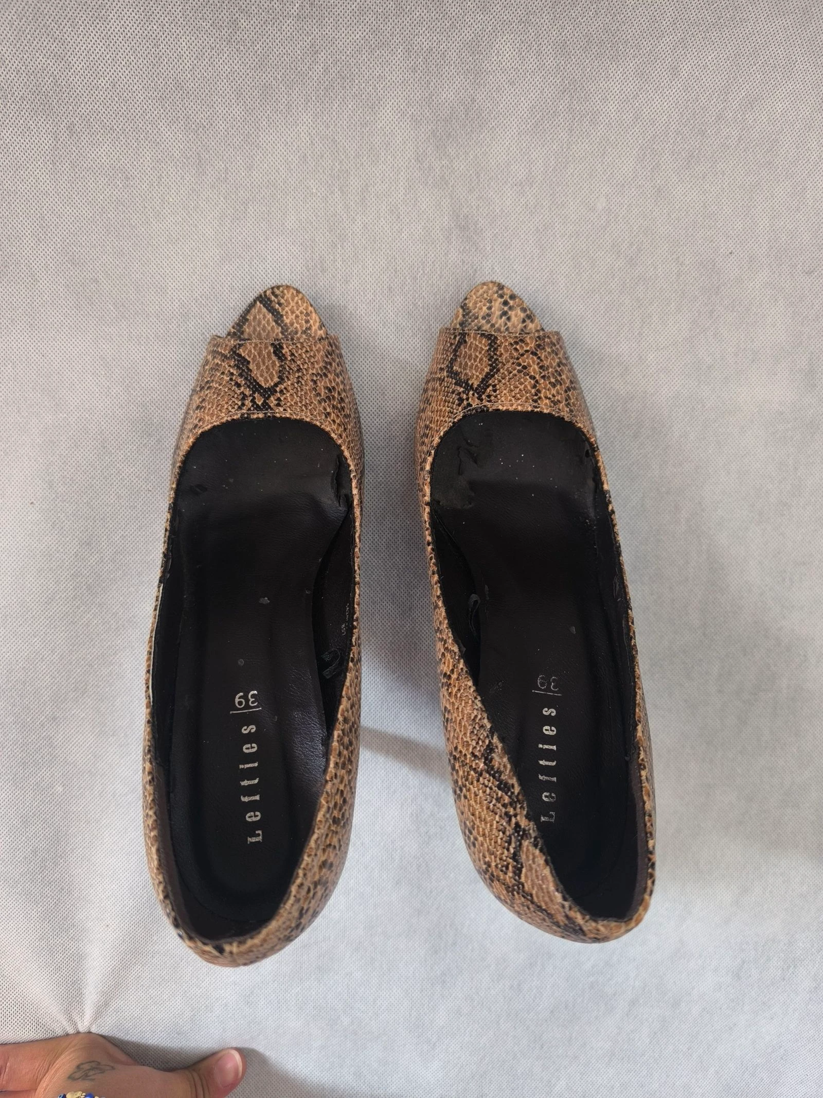 Chaussures à talon avec imprimé animal taille 39 – photo 3